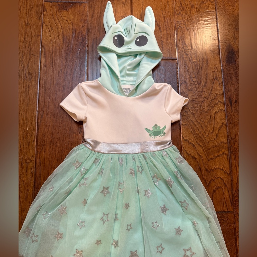 Grogu Girls Costume Dress - Size XS 4-5